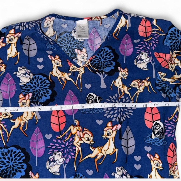 🌿 Disney Bambi Scrub Top – XS 🌿 - Picture 2 of 6